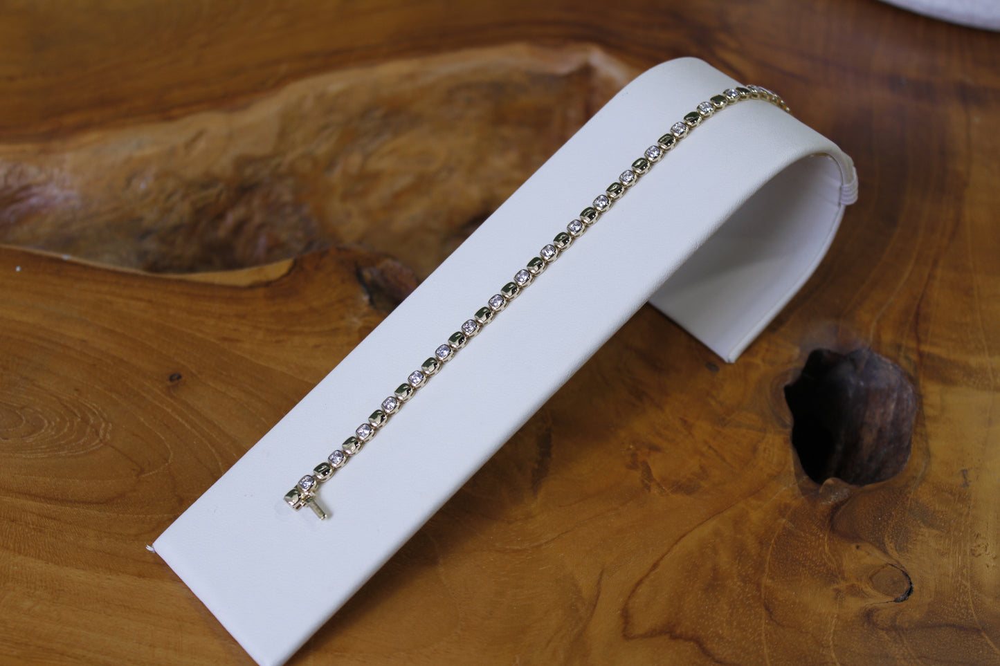 Bezel Set Diamond Bracelet