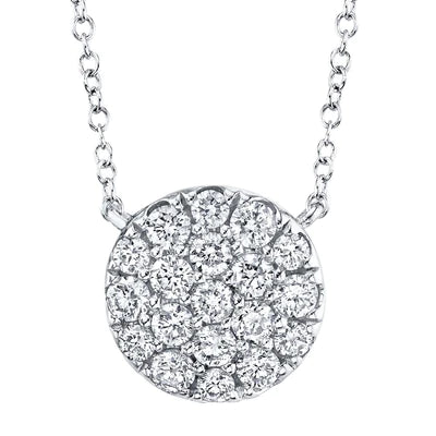 0.43 CT Diamond Circle Pendant - The Village Jeweler