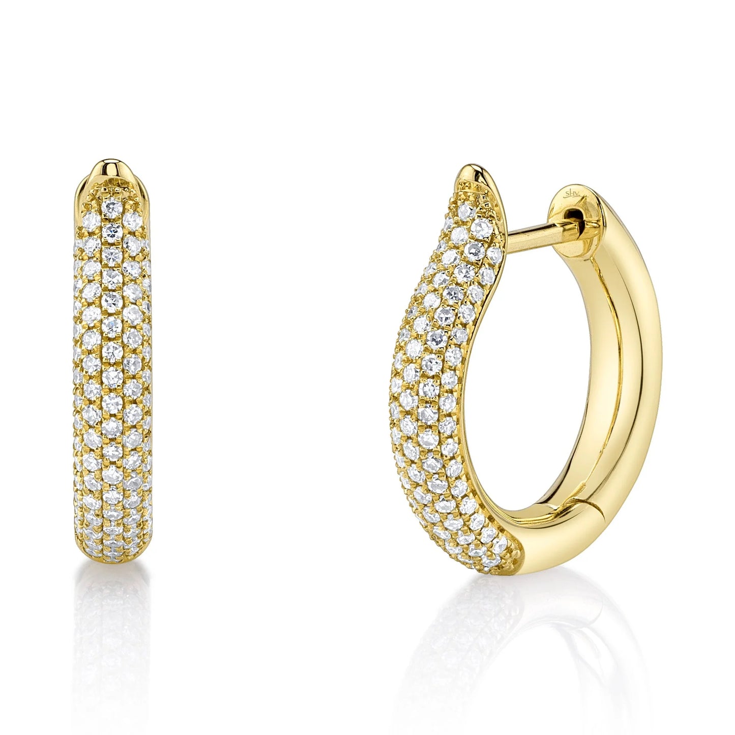 0.37CT Diamond Hoop Earring