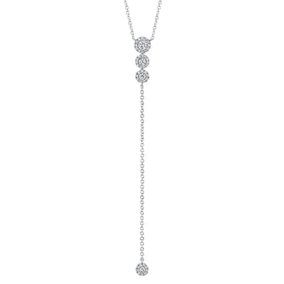 0.29 CT Diamond Lariat Necklace - The Village Jeweler