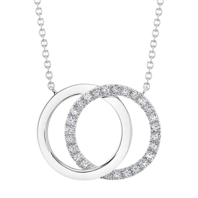0.31 CT Diamond Love Knot Necklace - The Village Jeweler