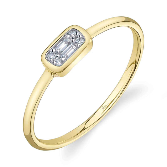 0.07ct Diamond Baguette Ring