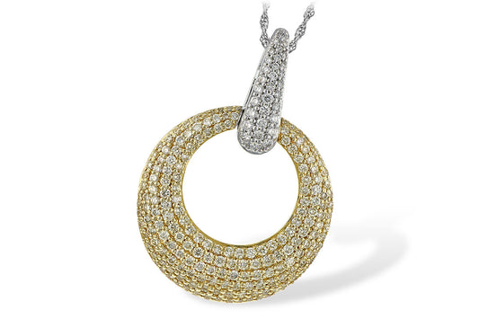 Two Tone Yellow Diamond Necklace