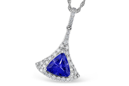 Tanzanite and Diamond Pendant
