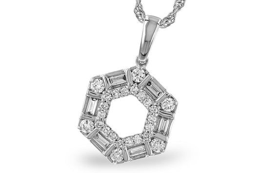 Diamond Hexagon Pendant