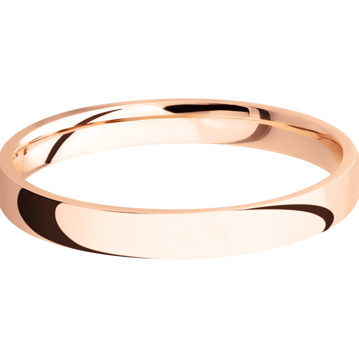 10K Rose Gold + Polish Finish
