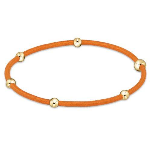 "E"ssentials Gold Filled Beaded Hair Ties - Color Options