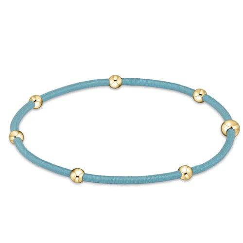 "E"ssentials Gold Filled Beaded Hair Ties - Color Options