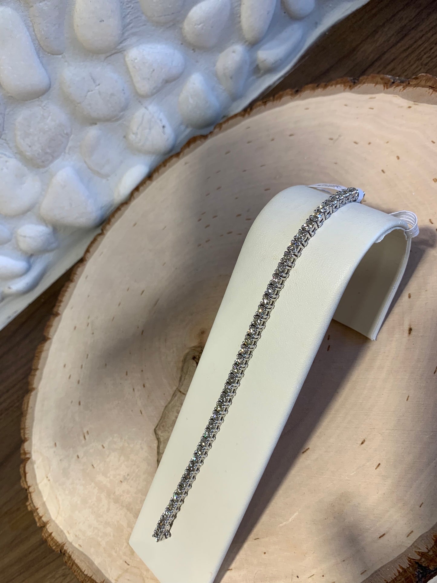 14k White Gold 8.0 CTW Diamond Tennis Bracelet - The Village Jeweler