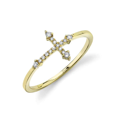 0.09CT Diamond Cross Ring - The Village Jeweler